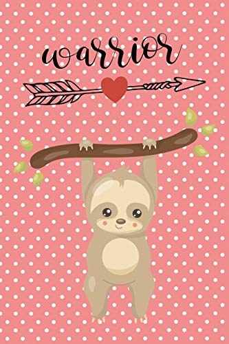Anxiety Journal: Help Relieve Stress and Anxiety  With This Prompted Anxiety Workbook With A Pink Polka Dot Sloth Cover And A Warrior Motivational Q