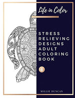STRESS RELIEVING DESIGNS ADULT COLORING BOOK (Book 4): Color and Chill and Anxiety Stress Relieving Designs Coloring Book for Adults - 40+ Premium .