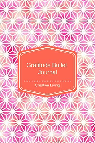 Gratitude Bullet Journal: Blank. Lined Pages with Sketchbook- Pink/Orange